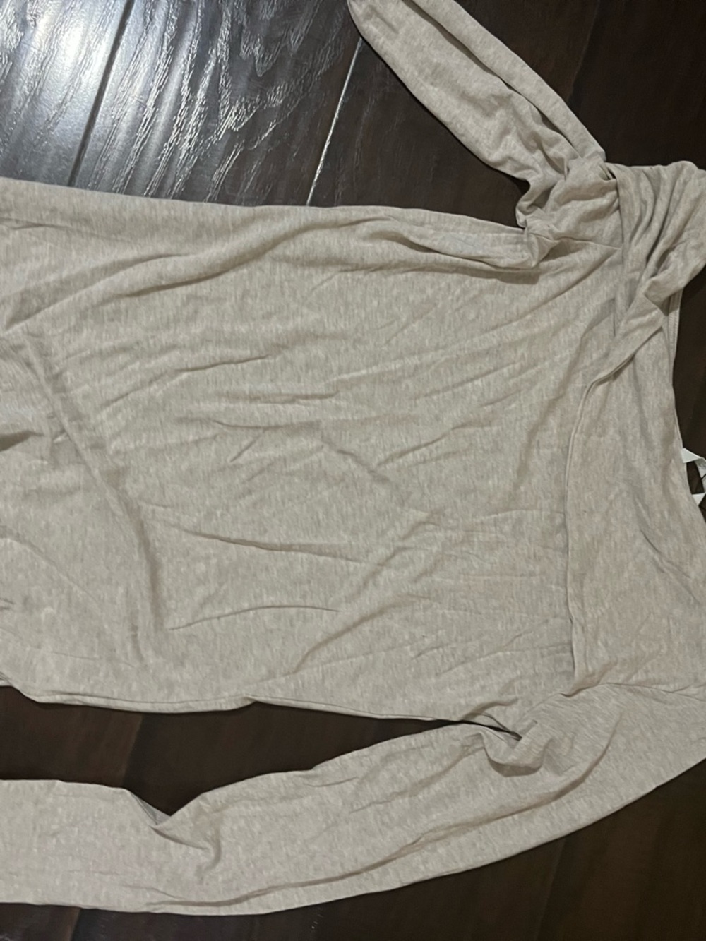 Zara Light Beige Long Sleeve Women's Top - Soft Knit